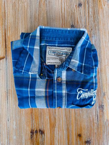 Chemise Garçon Complices Jeans 10 ans Carreaux Bleus / Bûcheron Vintage