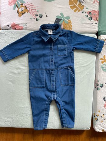 Combinaison Petit Bateau denim 6 mois
