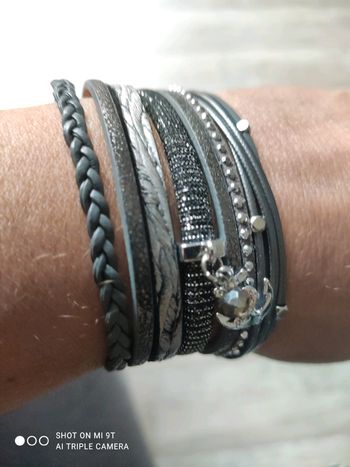 Bracelet argenté fantaisie