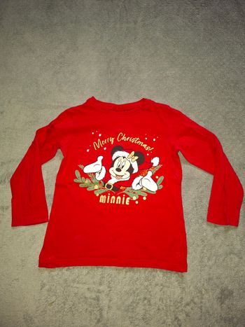 Tee shirt 5 ans Noël Minnie