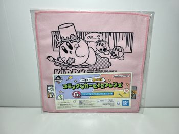 Towel Serviette Kirby Stars Comic & Friends Ichiban Kuji G 25X25 Cm