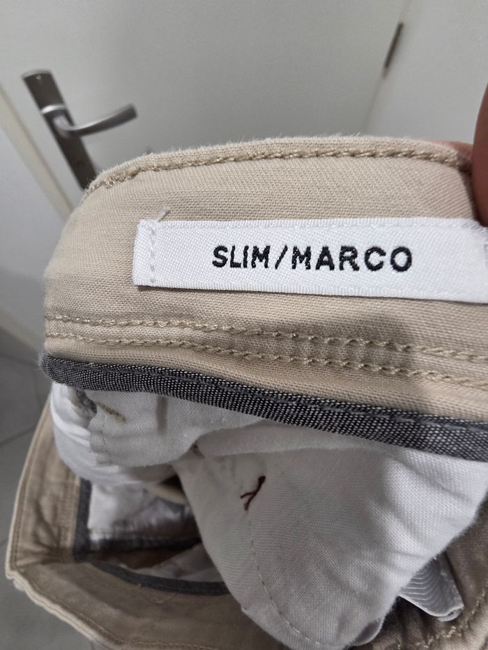 Pantalon Chino Crème - photo numéro 7