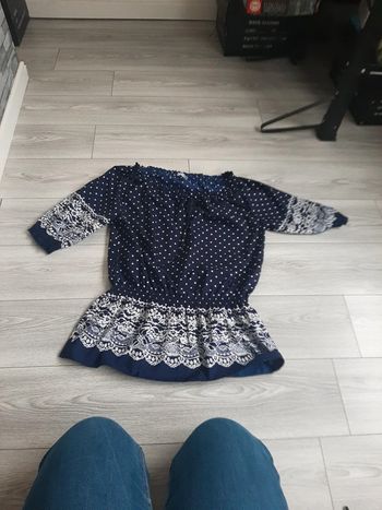 Blouse bleue