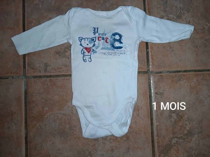 Body garçon 1 MOIS