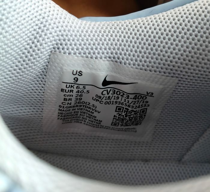 Basket femme Nike Air AF1 Sage low bleu ciel gris 40,5 - photo numéro 10