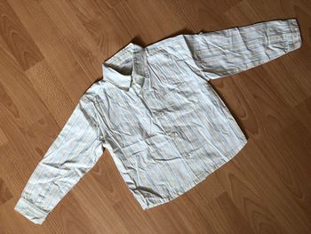 Belle chemise blanche à rayures T. 3 ans garçon Kitchoun TBE