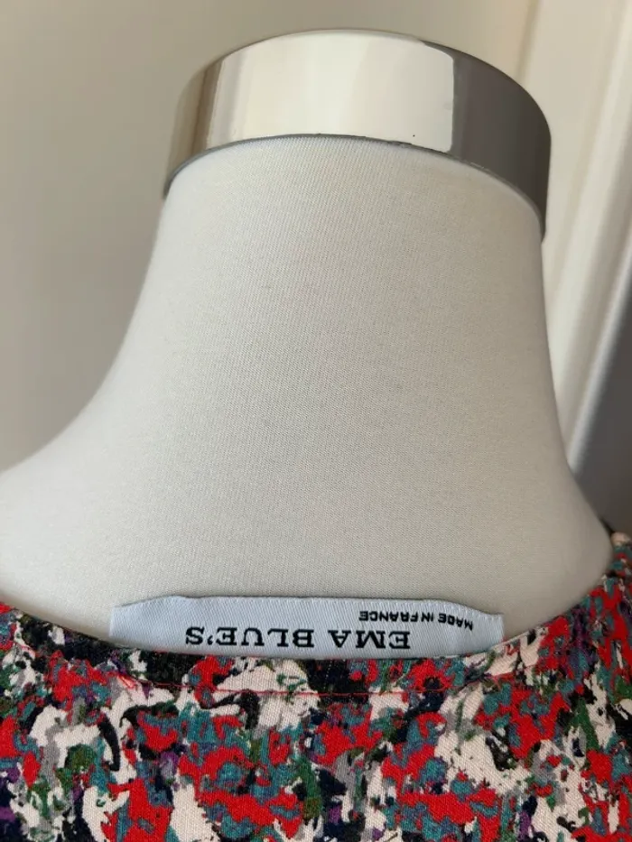 Ema blue’s robe été légère imprimée, florale taille 40 - photo numéro 6