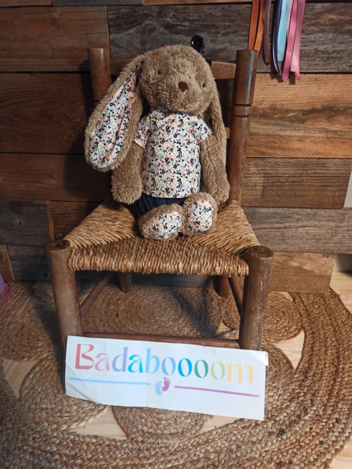 Peluche lapin tape à l'oeil tbe