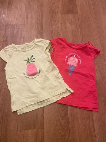 Lot de 2 T-shirt colorés 6-9 mois