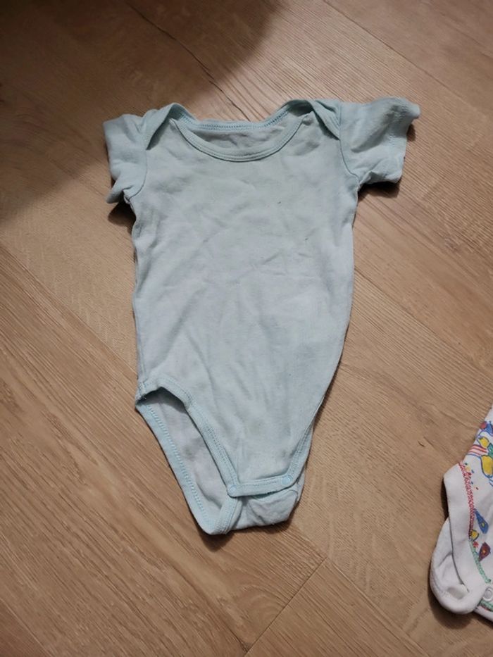 Lot de 7 bodies manched courted taille 0-3 mois - photo numéro 3