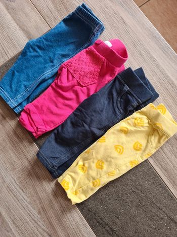 Lot 4 pantalons 6 mois