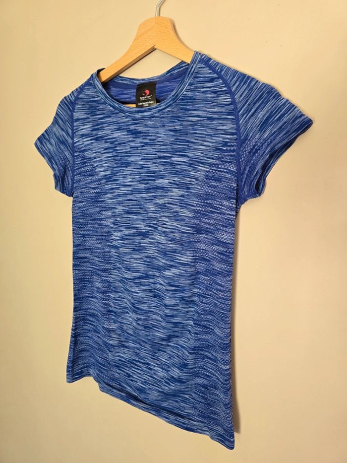 T-shirt sport femme Stedman bleu chiné Active Seamless taille S – Respirant et confortable - photo numéro 2
