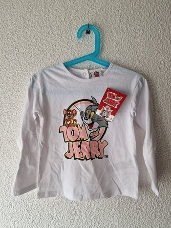 tee-shirt blanc Tom et Jerry