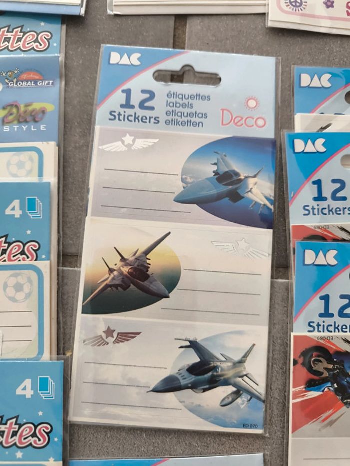 Lot de 2 paquets ou plus de stickers étiquettes neuves - photo numéro 5
