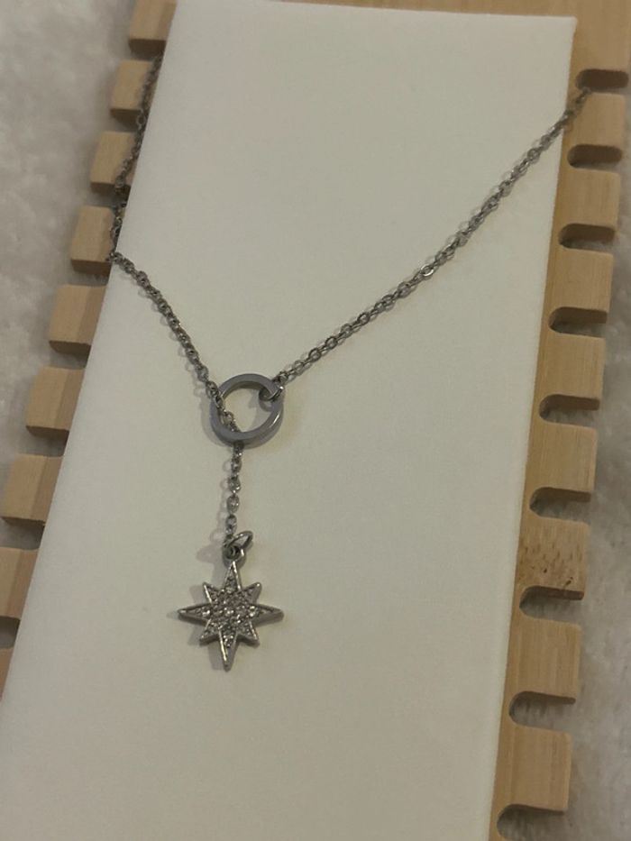Collier qui descend dans le décoller acier inoxydable et réglable - photo numéro 3