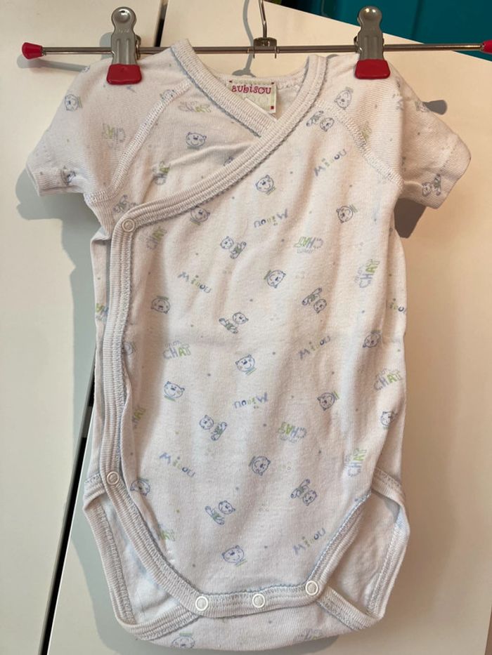 Lot de 6 bodies niches courtes taille 68 - photo numéro 7