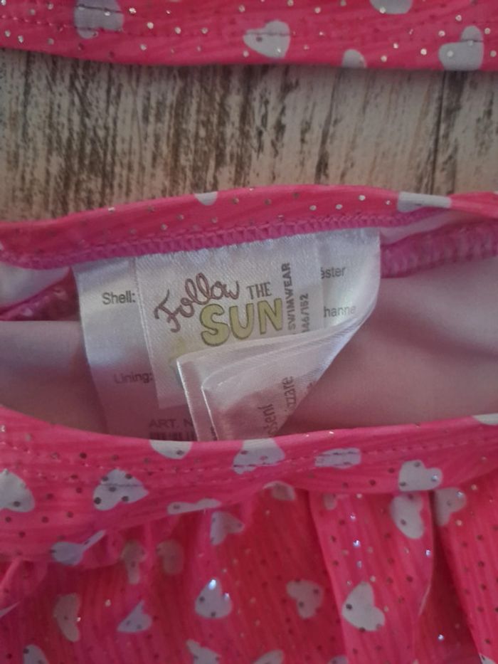 Maillot de bain brillant à cœur et froufrou - photo numéro 3