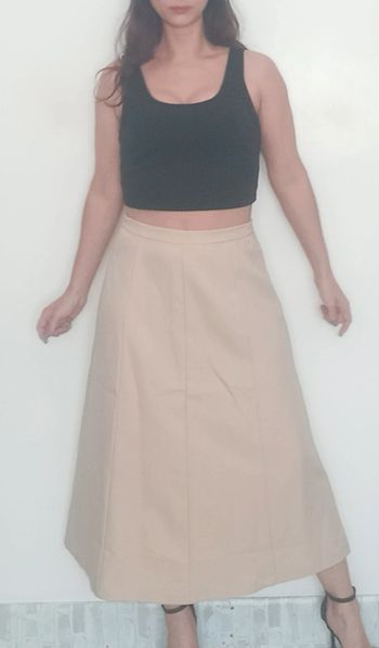 Jupe longue beige chic Daxon taille 42