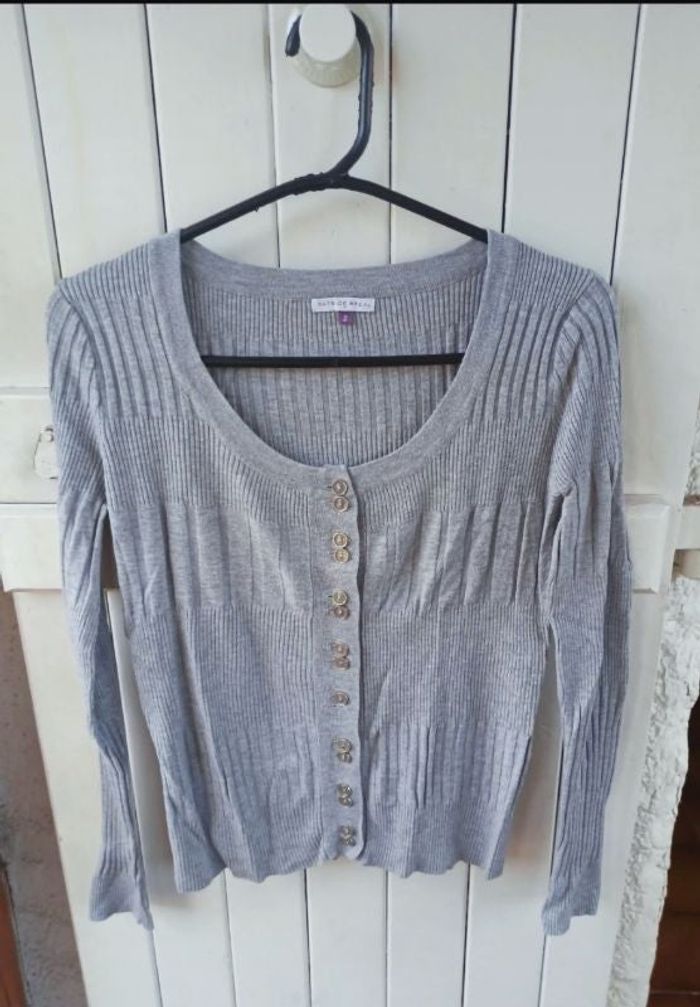 Cardigan gris patrice bréal taille 2