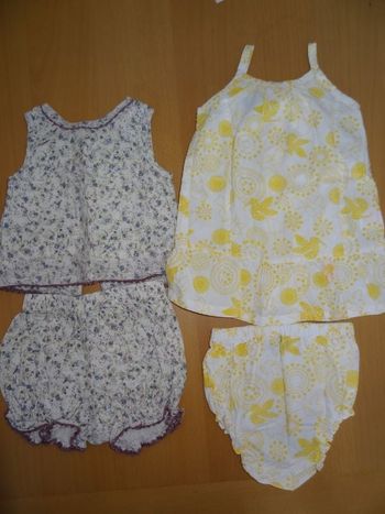 Lot de 2 ensembles TCF et DPAM T 3mois