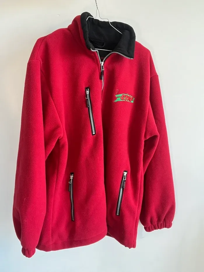 Veste polaire rouge brodée taille L 🎈 - photo numéro 6