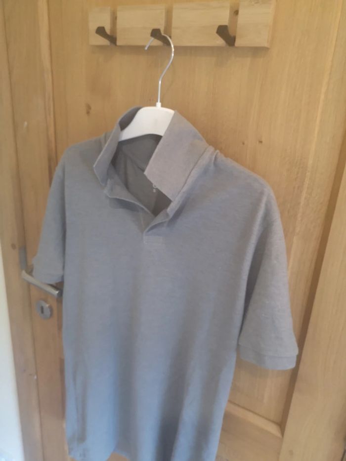 T-shirt polo C&A en gris S - photo numéro 3