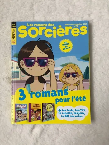 Livre / revue - Les romans des sorcières - presse Fleurus - N*38 juillet août sept 2023