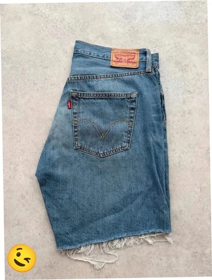 Short Levi's 501 W32 FR42 Bleu Homme men #SHO142