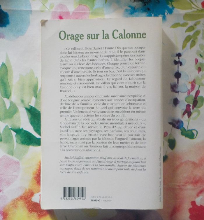 Orage sur la Calonne de Michel Ruffin Ed. France-Empire - photo numéro 2