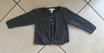 Gilet gris paillette