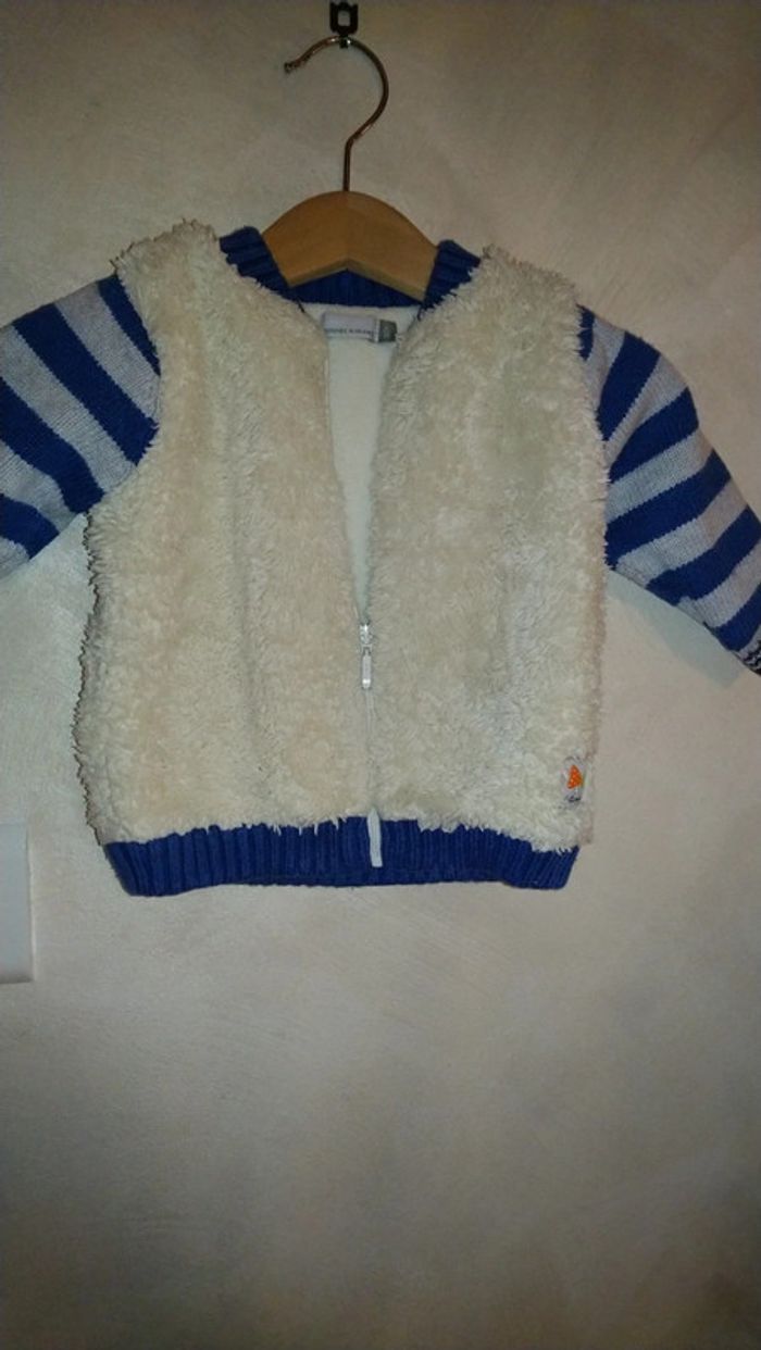 Superbe gilet doublé Catimini taille 6 mois - photo numéro 3