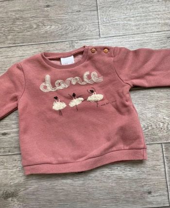 Pull rose Zara 9 mois