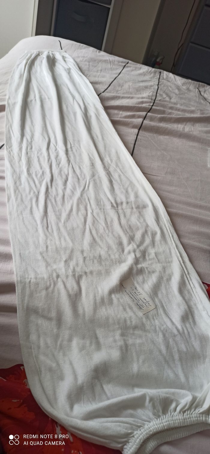 Housse de traversin lit 1 personne