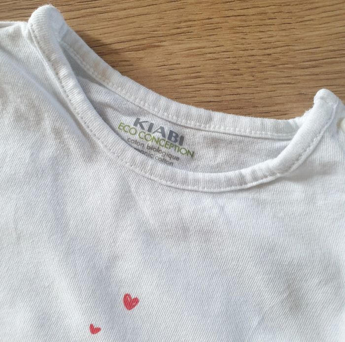 🩷 Ensemble tee-shirt ML legging 6 mois Kiabi/Petit bateau #emyfleury_6moisfille - photo numéro 3