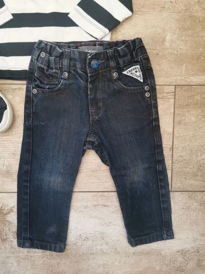 🌹Jacadi Ensemble 12/18mois pantalon jean et haut - photo numéro 6