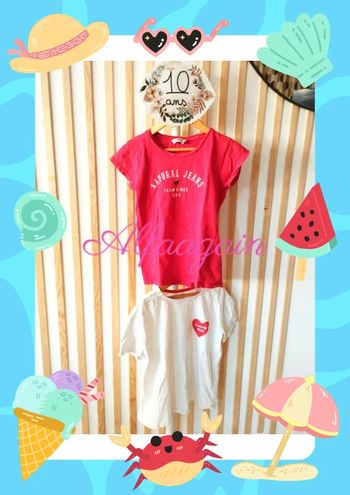 Lot t-shirts Kaporal Kiabi 10ans