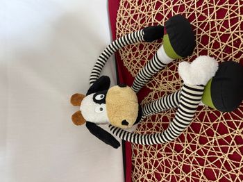doudou vache longues jambes rayée  maxita