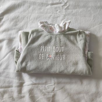 Pyjama bébé Kiabi 6 mois vert “Petit bout de bonheur”