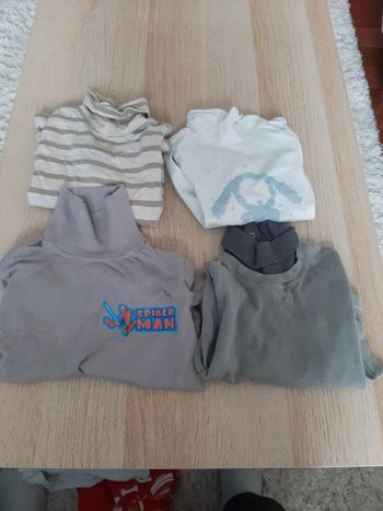 Lot de 4 pulls Col roulés