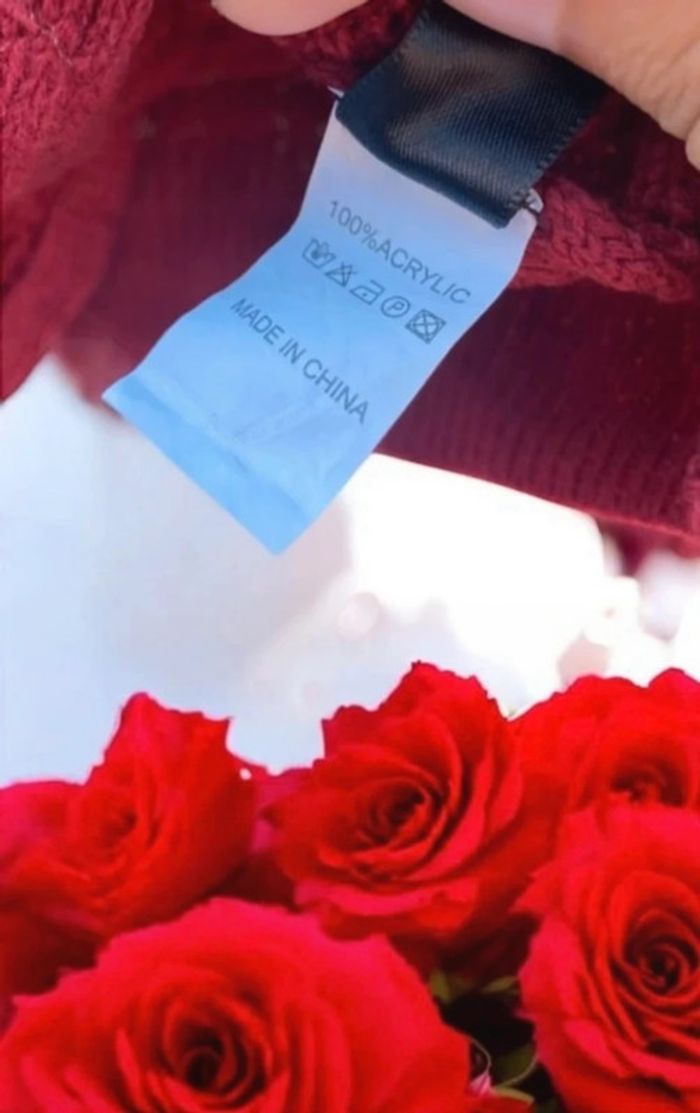 🌹 Pull rouge bordeaux maille torsadée noué devant,neuf femme taille M,100% acrylique🌹 - photo numéro 4