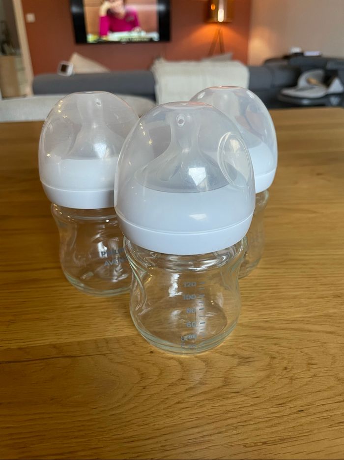 Lot de 5 biberons en verre Philips Avent - photo numéro 3