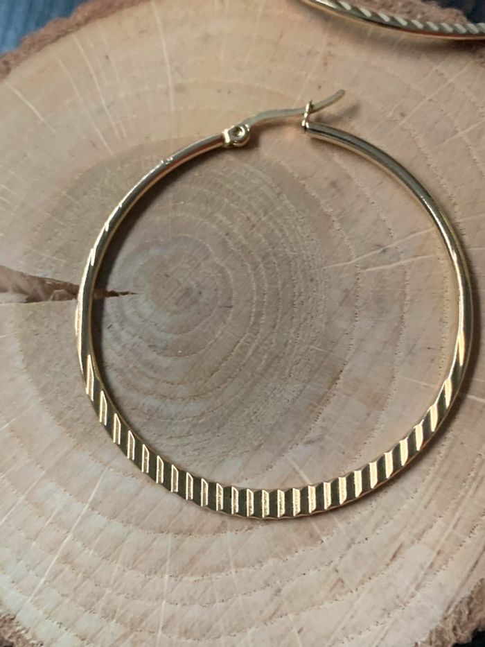 Boucles d'oreilles acier - photo numéro 2