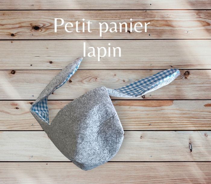 Petit panier lapin avec oreilles - photo numéro 2