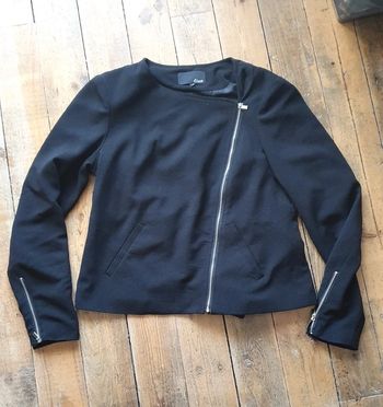 Petite veste blouson Etam noir à fermeture éclair