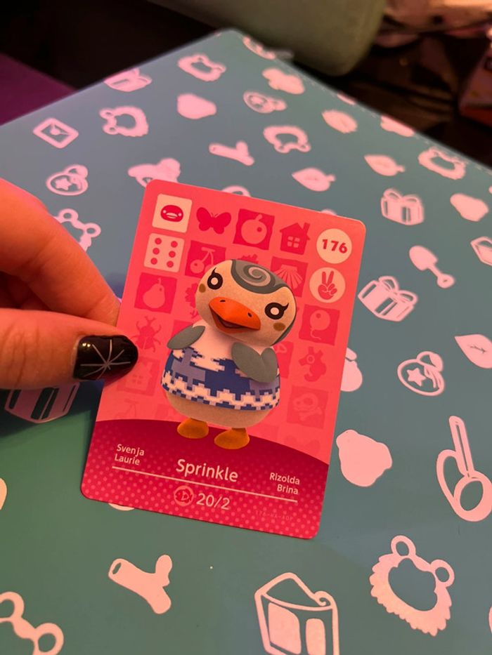 Carte Amiibo Animal  Crossing - Série 2 - 176 - Laurie