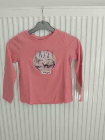 T-shirt manches longues fille 4 ans tao