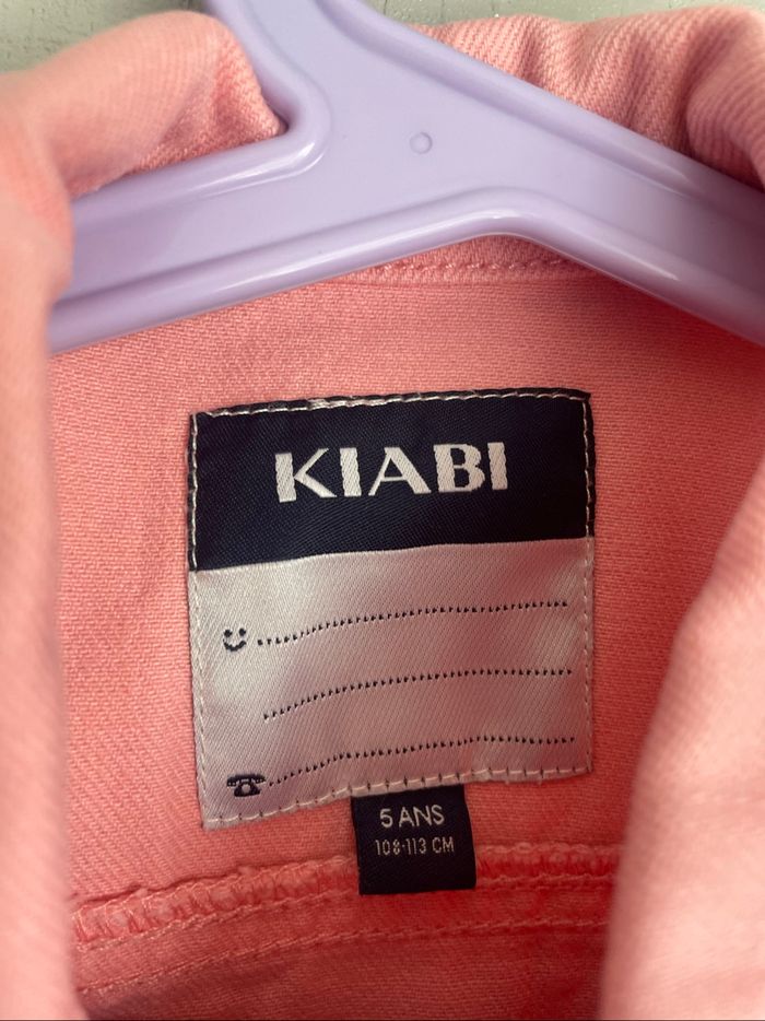 Veste en jean rose fille 5 ans KIABI - photo numéro 4