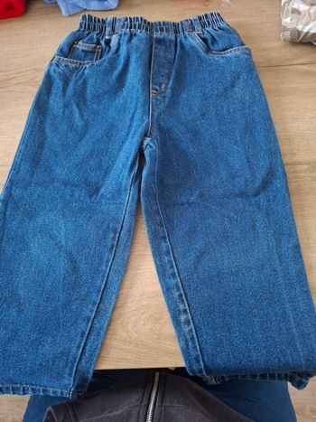 Jean large taille élastique