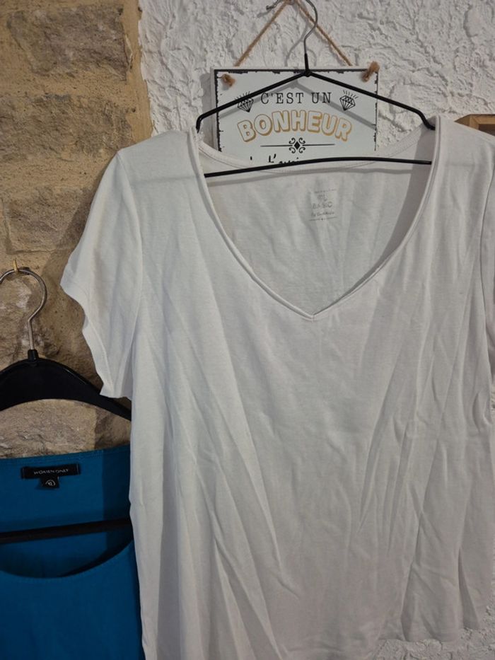 Lot de 2 Tee-shirt basics taille 44/46 - photo numéro 3