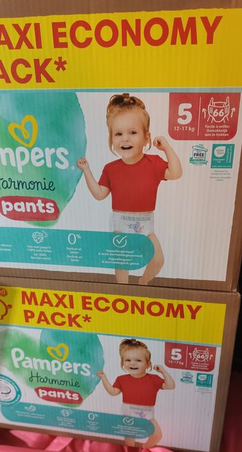 Deux cartons  pampers T5 pants 
